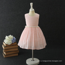 Последний простой дизайн корейский Перл случайные летнее платье для 2-7 лет девочки